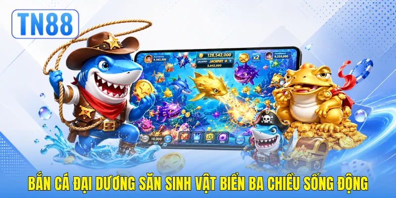 Bắn cá Đại Dương săn sinh vật biển ba chiều sống động