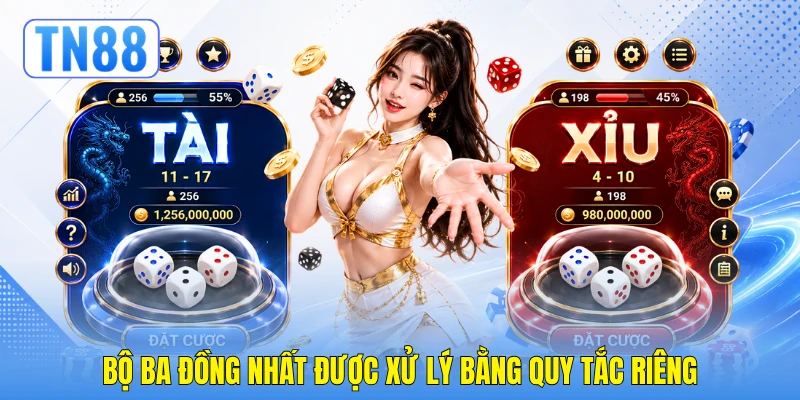 Bộ ba đồng nhất được xử lý bằng quy tắc riêng Bộ ba đồng nhất được xử lý bằng quy tắc riêng