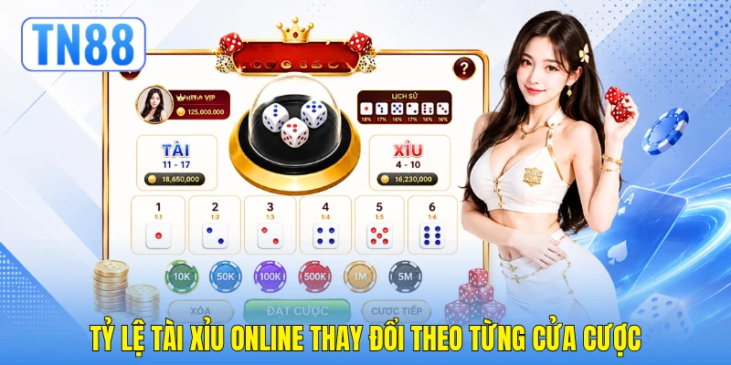 Tỷ lệ tài xỉu online thay đổi theo từng cửa cược Tỷ lệ tài xỉu online thay đổi theo từng cửa cược